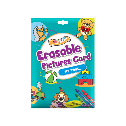 KRAFTEE ERASABLE PICTURES CARD MY TOYS