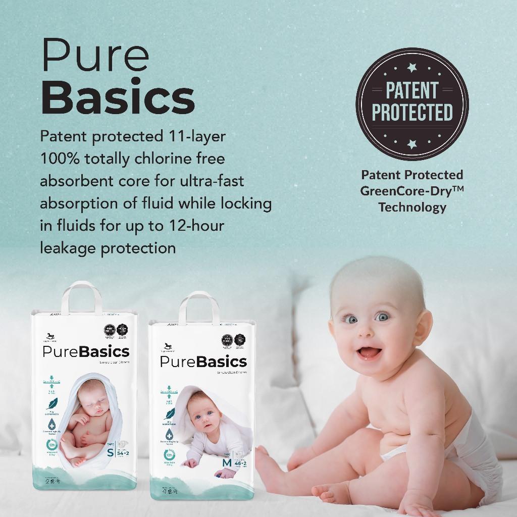 Applecrumby PureBasics Tape Diapers - XL30