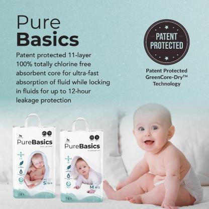 Applecrumby PureBasics Tape Diapers - XL30