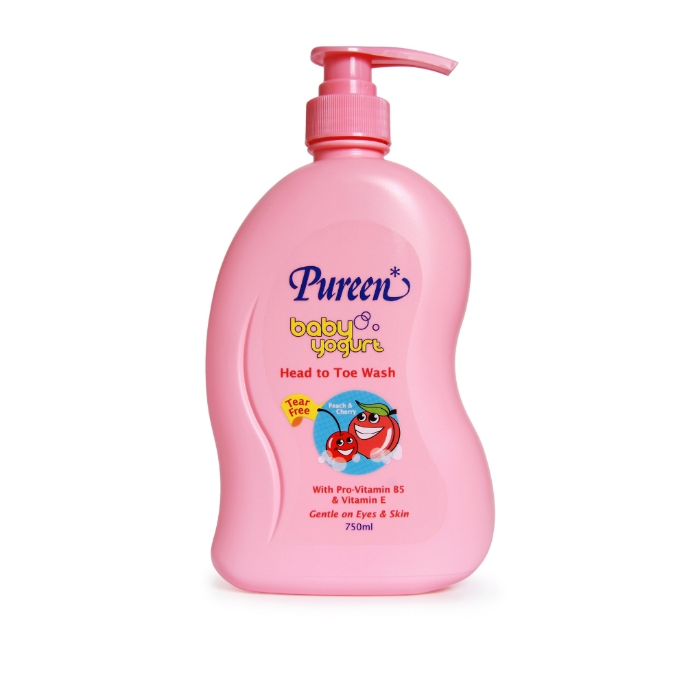 Pureen Yogurt Head To - Peach & Cherry - 750ML