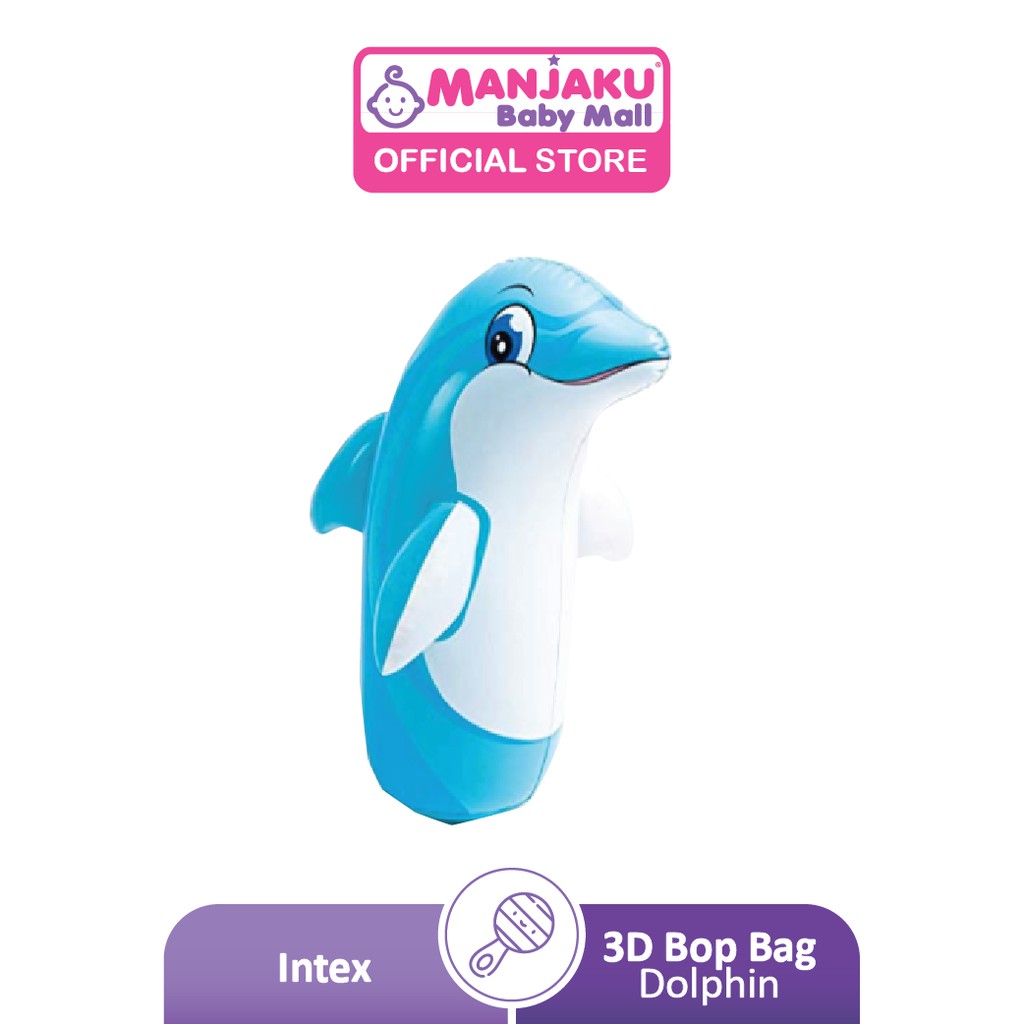 Intex 3D Bop Bag Animal Wrestler Boxing Punching Kids Inflatable Toys - Assorted Design (Model: 44670)