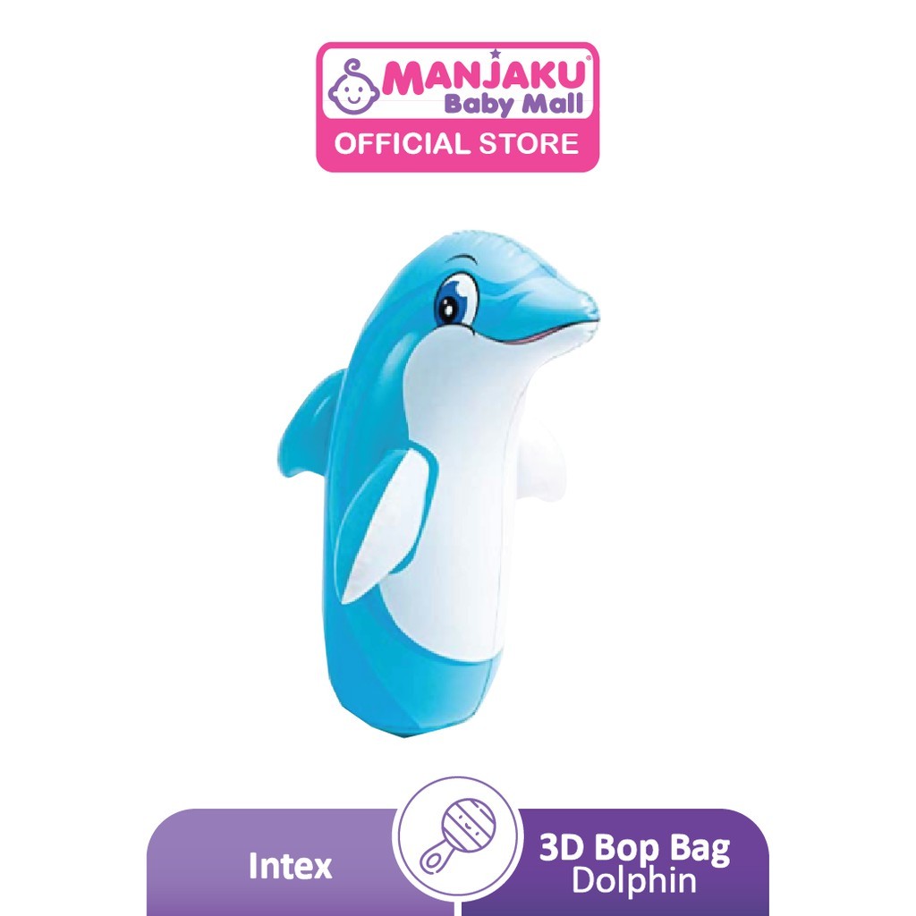 Intex 3D Bop Bag Animal Wrestler Boxing Punching Kids Inflatable Toys - Assorted Design (Model: 44670)