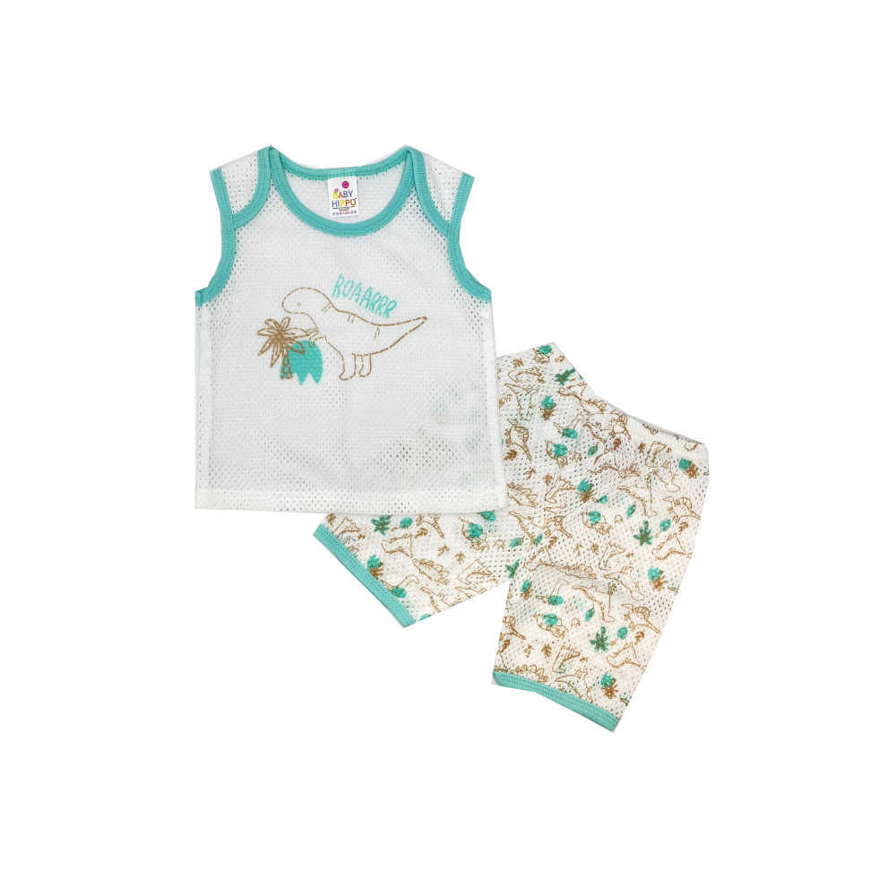 Baby Hippo Eyelet (HBS0124-21021) - Green