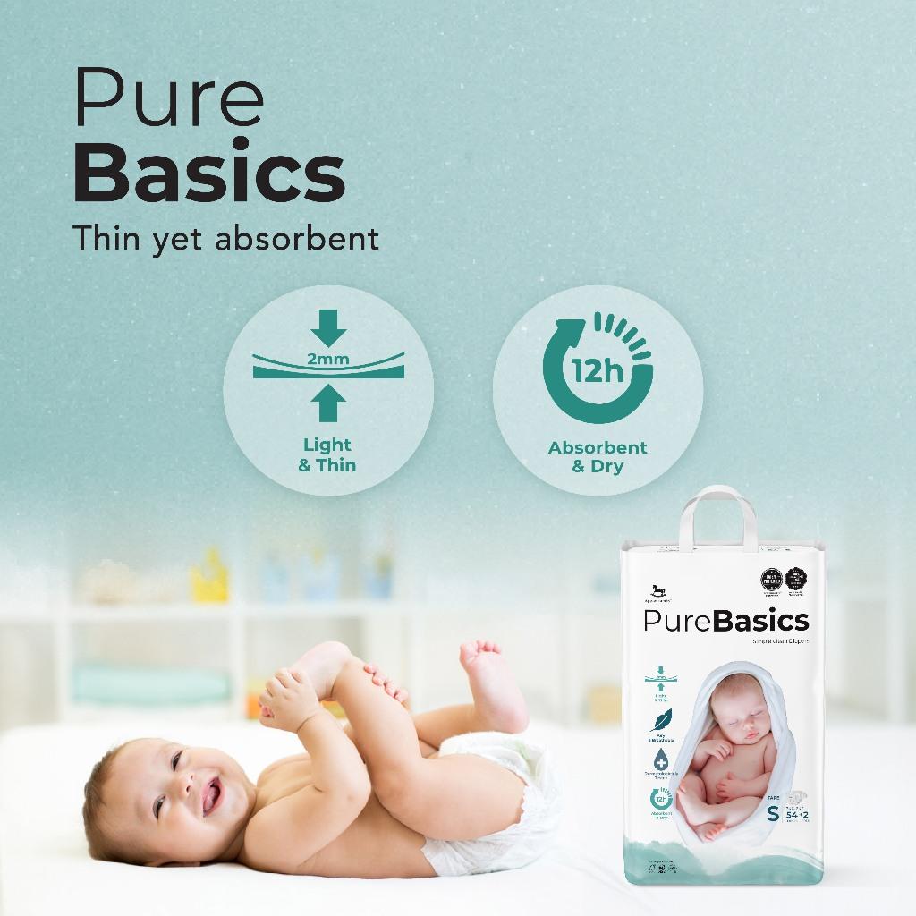 Applecrumby PureBasics Tape Diapers - XL30