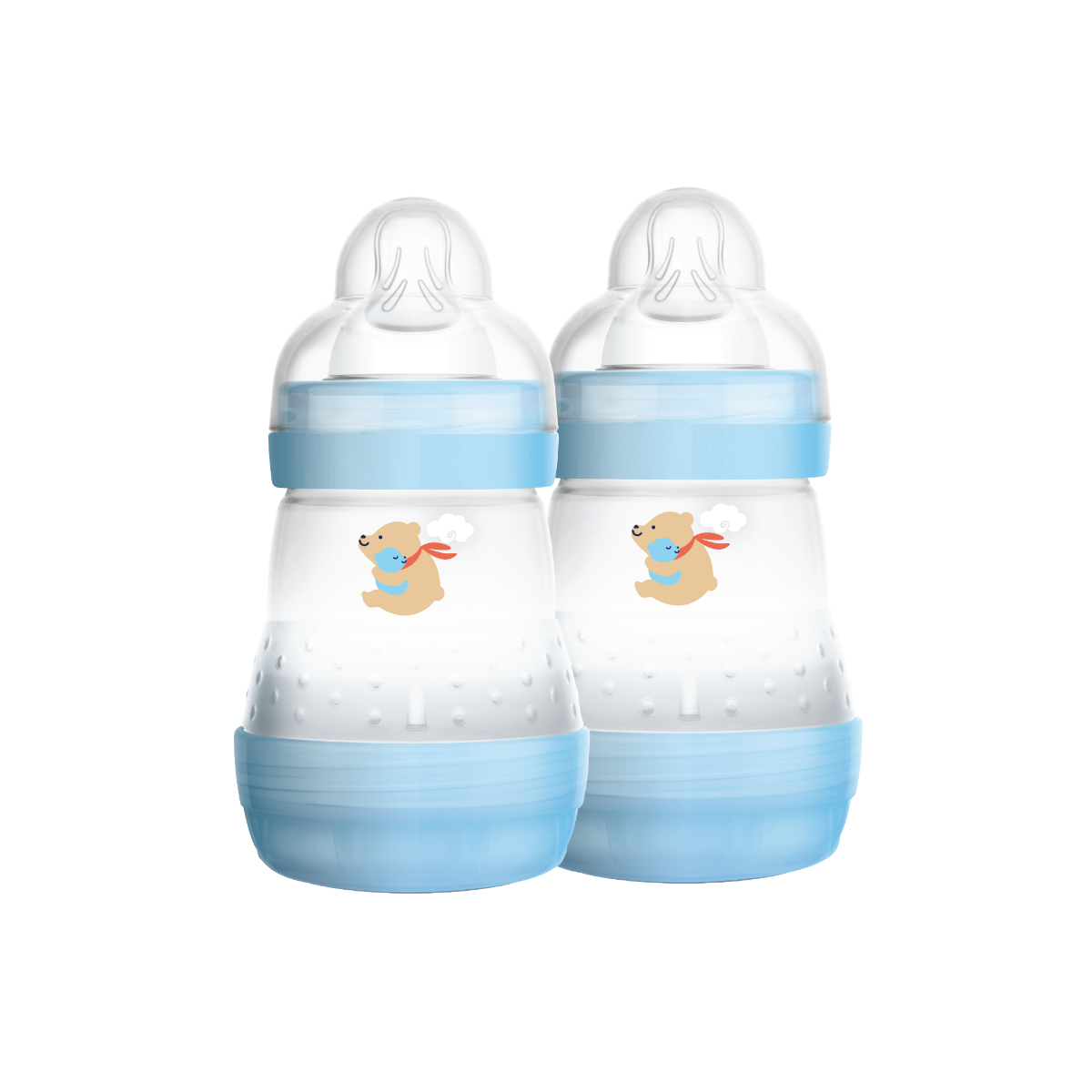 MAM Easy Start Anti Colic Colors of Nature Bottle (160ml x 2) - Blue Bear/Pink Tiger/Brown Sealion