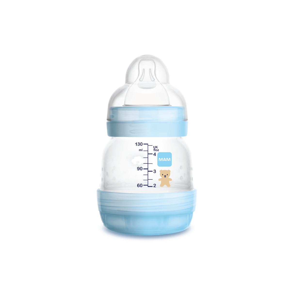 MAM Easy Start Colors of Nature Anti-Colic Bottle (130ml) - Blue Bear/Pink Tiger/Brown Sealion