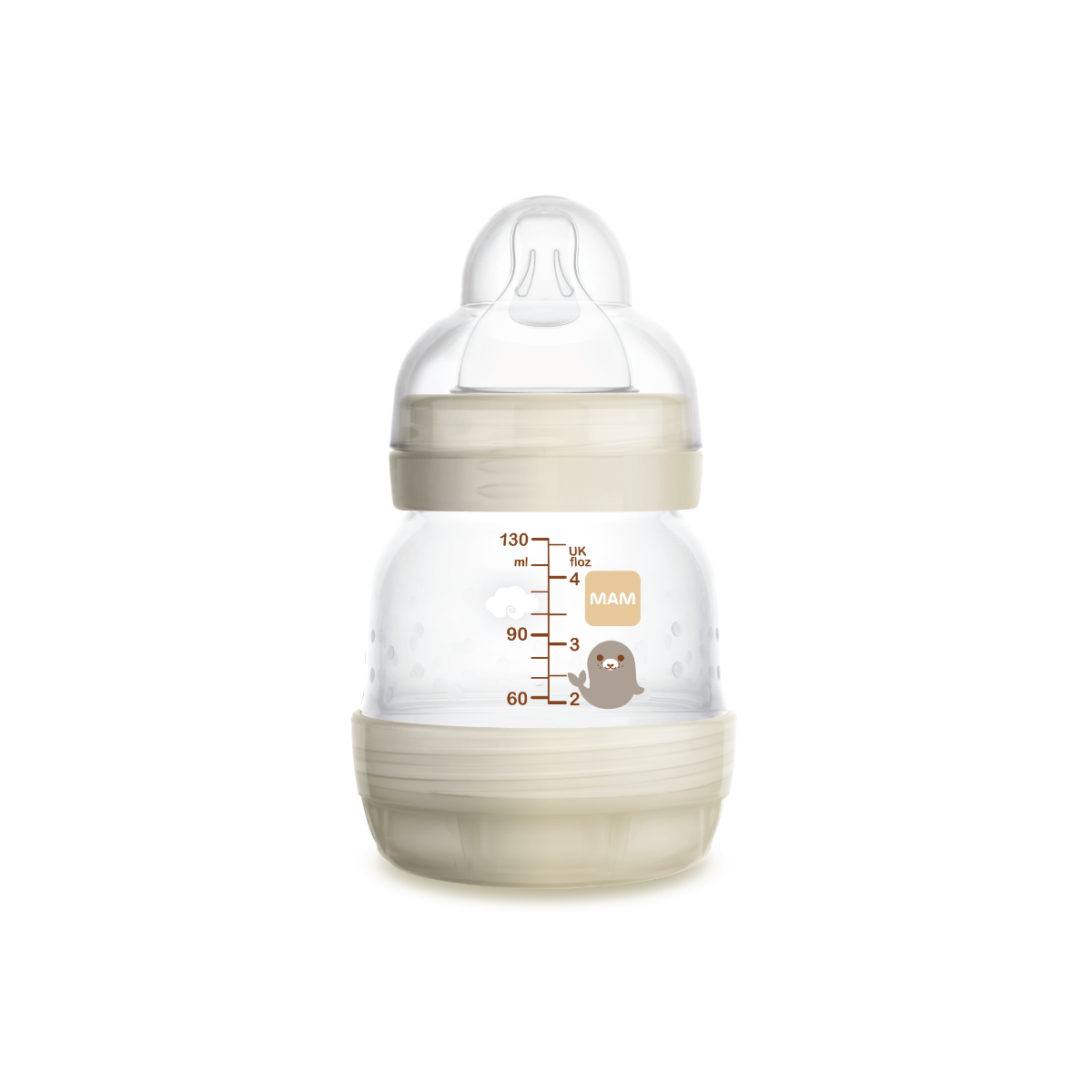 MAM Easy Start Colors of Nature Anti-Colic Bottle (130ml) - Blue Bear/Pink Tiger/Brown Sealion