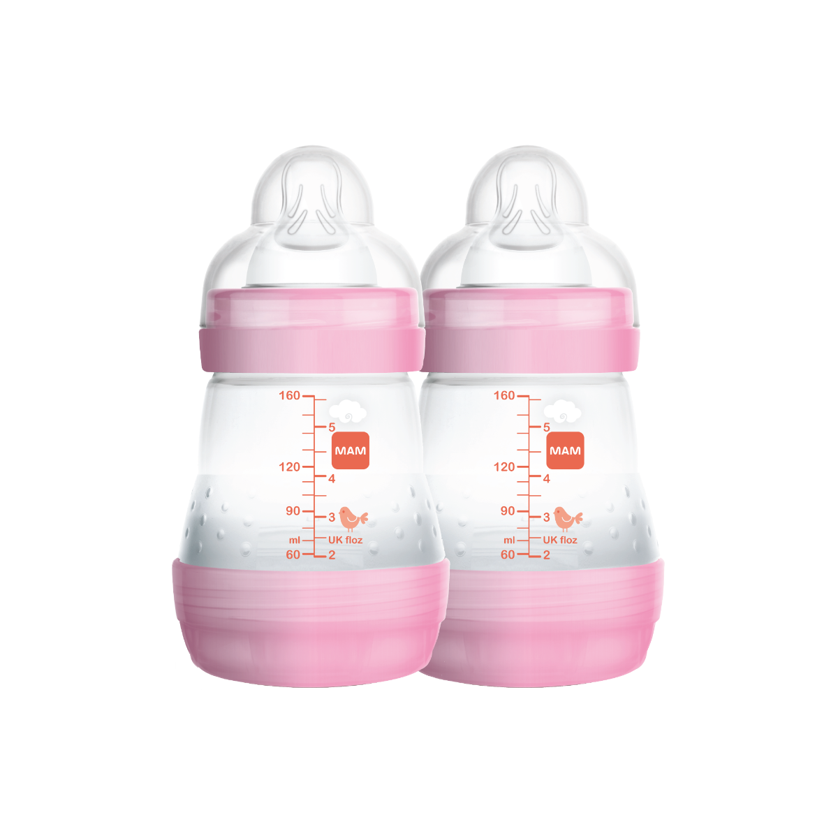 MAM Easy Start Anti Colic Colors of Nature Bottle (160ml x 2) - Blue Bear/Pink Tiger/Brown Sealion