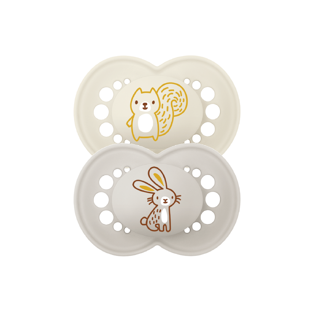 MAM Original Colors Of Nature 16M+ Twin Boy - Raccoon&Fox/Owl&Flower/Rabbit&Squirrel