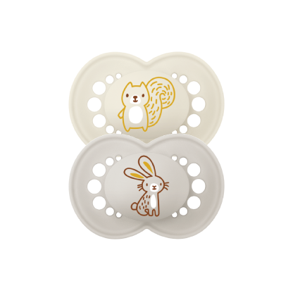 MAM Original Colors Of Nature 16M+ Twin Boy - Raccoon&Fox/Owl&Flower/Rabbit&Squirrel
