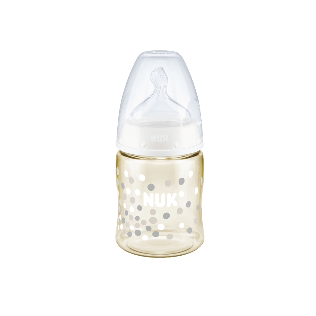 Nuk PCH 150ml/5oz PPSU Temperature Control Bottle / Silicone S1 M (0-6 Months) - Assorted Colors