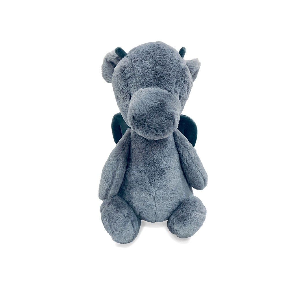 SN Toys Soft Furry Animal Dragon Doll - Light Grey (GS-3566/13Dragon)