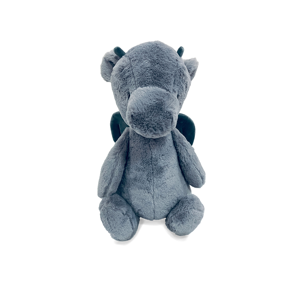 SN Toys Soft Furry Animal Dragon Doll - Light Grey (GS-3566/13Dragon)