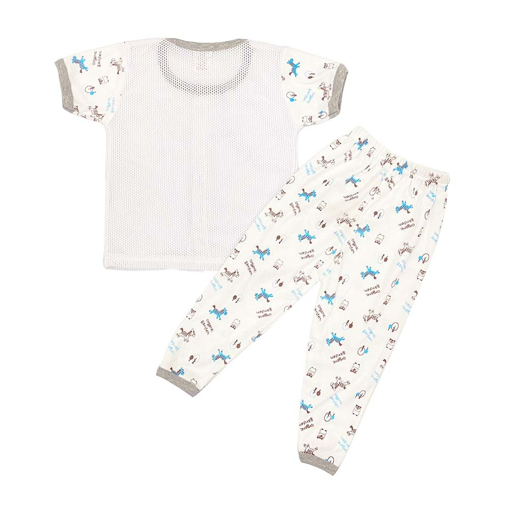 Baby Hippo Eyelet Zebra (HBS0824-23040) - White