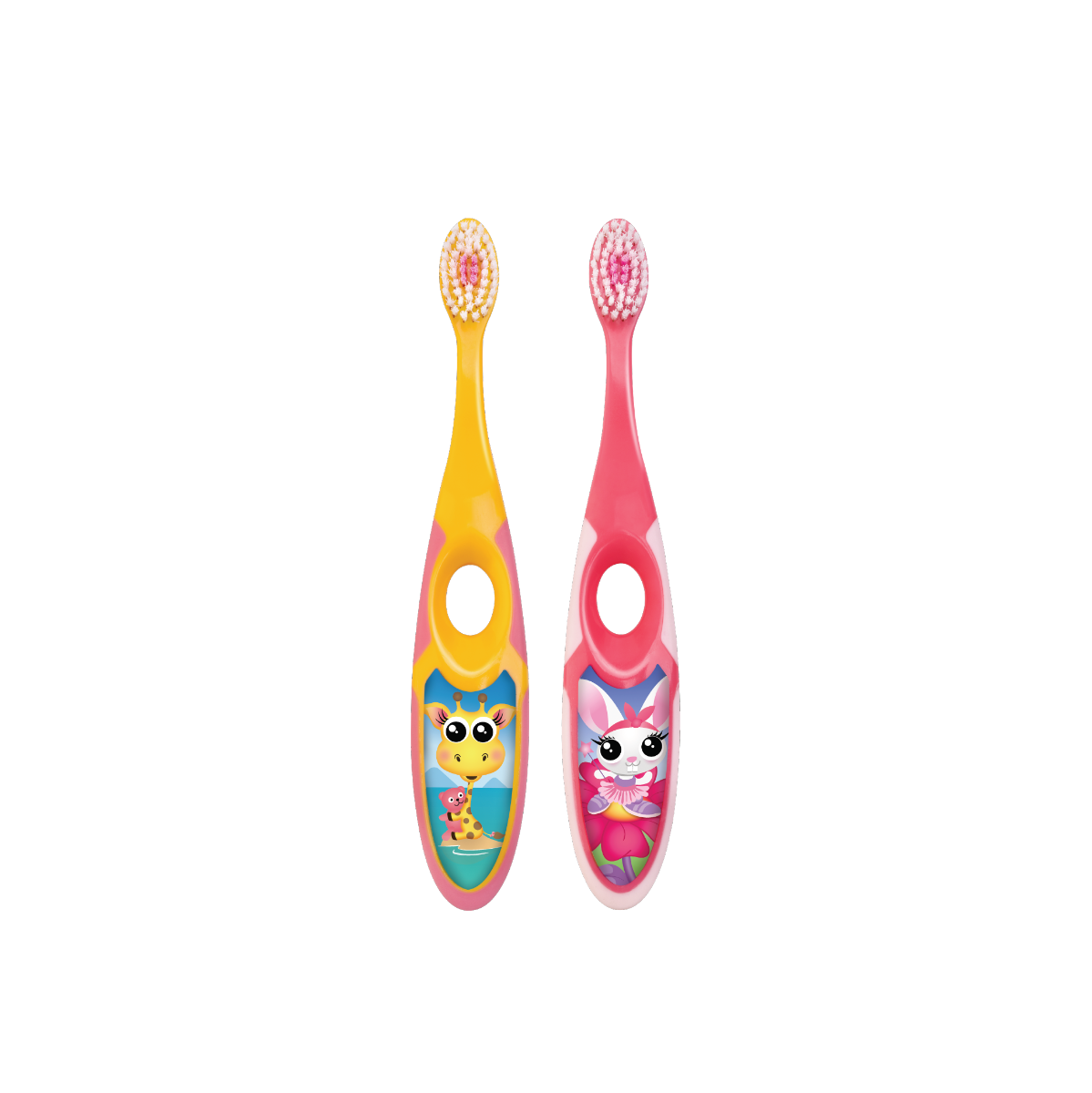 Jordan Kids Step 2 Soft Toothbrush (Age 3-5) [Twin Pack] - Assorted Colour