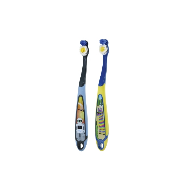 Jordan Kids Step 3 Soft Toothbrush (Age 6-9) [Twin Pack] - Assorted Colour