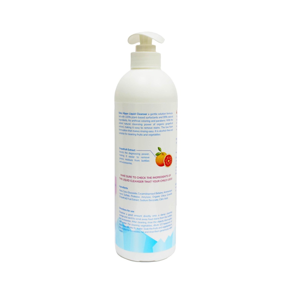 Baby Hippo Baby Liquid Cleanser 750ML - Unscented