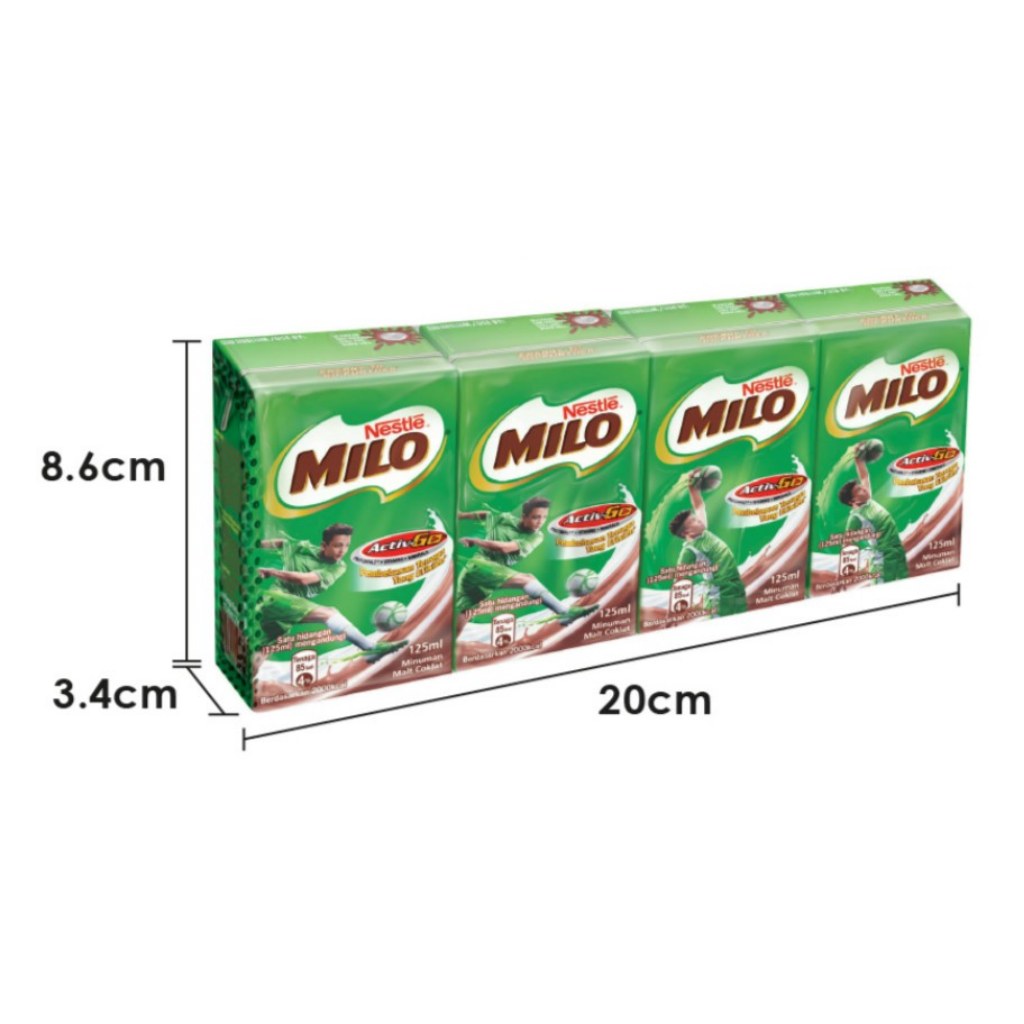 Nestle Milo Active-Go RTD Chocolate Malt (4x125ml)