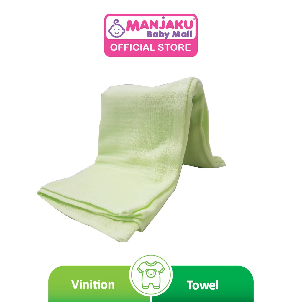 Vinition Waffle Baby Bath Towel 50cmx100cm (CB-6904) - Green