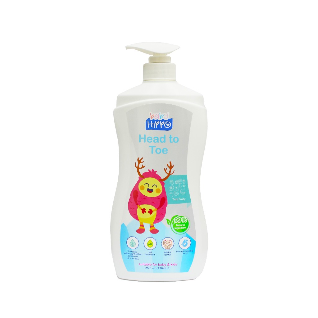 Baby Hippo Head to Toe 750ml - Tutti Fruity