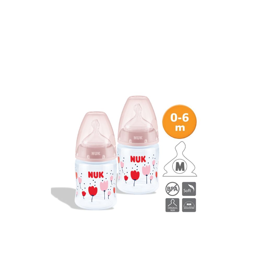 NUK PCH PP Bottle with Temperature Control (150ml x 2) - Assorted Colors