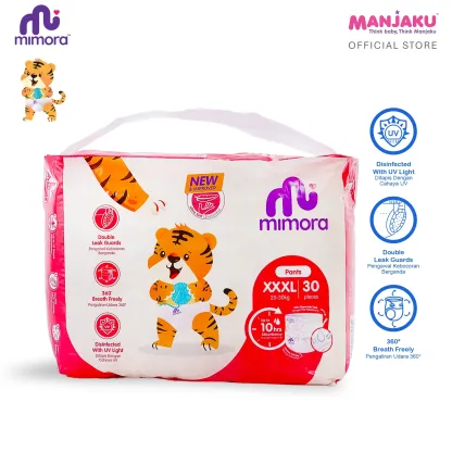 Mimora Pants Diapers - M60/L48/XL42/XXL36/XXXL30