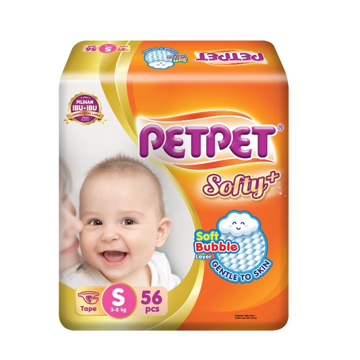 PetPet Tape Diaper Jumbo Pack - NB/S