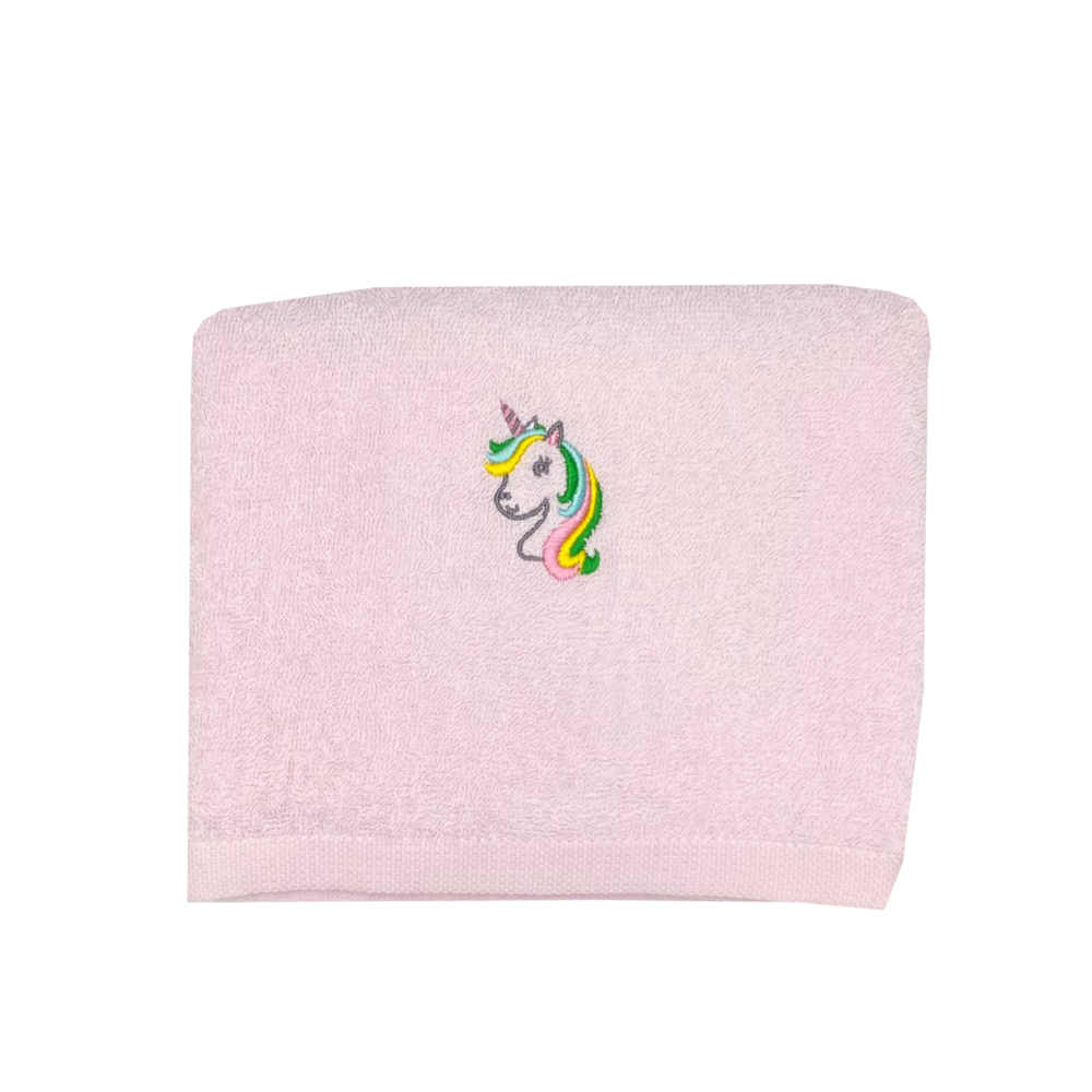 Baby Hippo Unisex Premium Towel (HAL0323-23004) - Pink Unicorn  (110cm x 50cm)