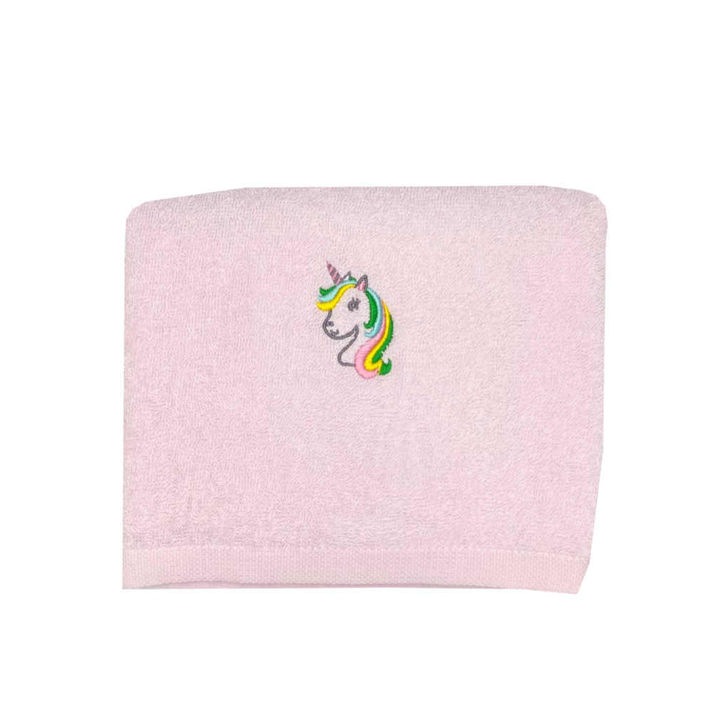 Baby Hippo Unisex Premium Towel (HAL0323-23004) - Pink Unicorn  (110cm x 50cm)