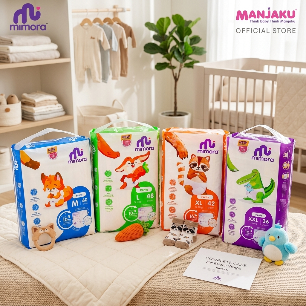 Mimora Pants Diapers - M60/L48/XL42/XXL36/XXXL30