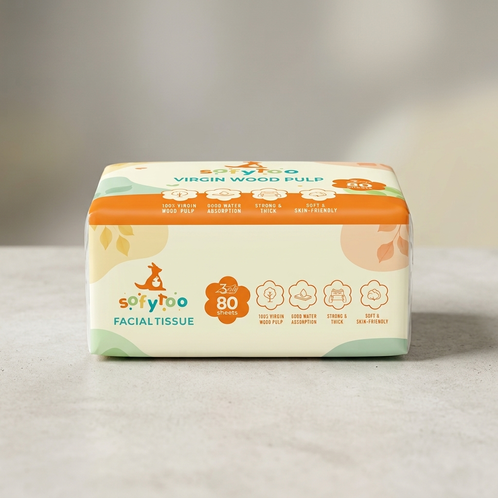 SOFYROO FACIAL TISSUE 80S-3PLY
