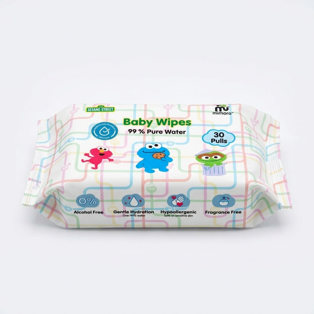 SESAME X MIMORA B.WIPES 30S PURE WATER