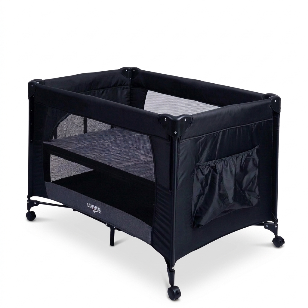 LIVKIN FB-7828 PLAYPEN BLACK / GREY