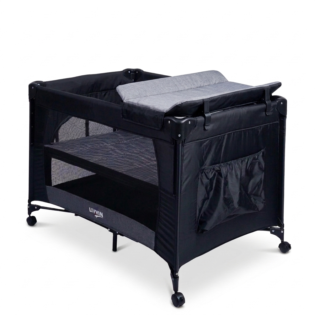 LIVKIN FB-7828 PLAYPEN BLACK / GREY