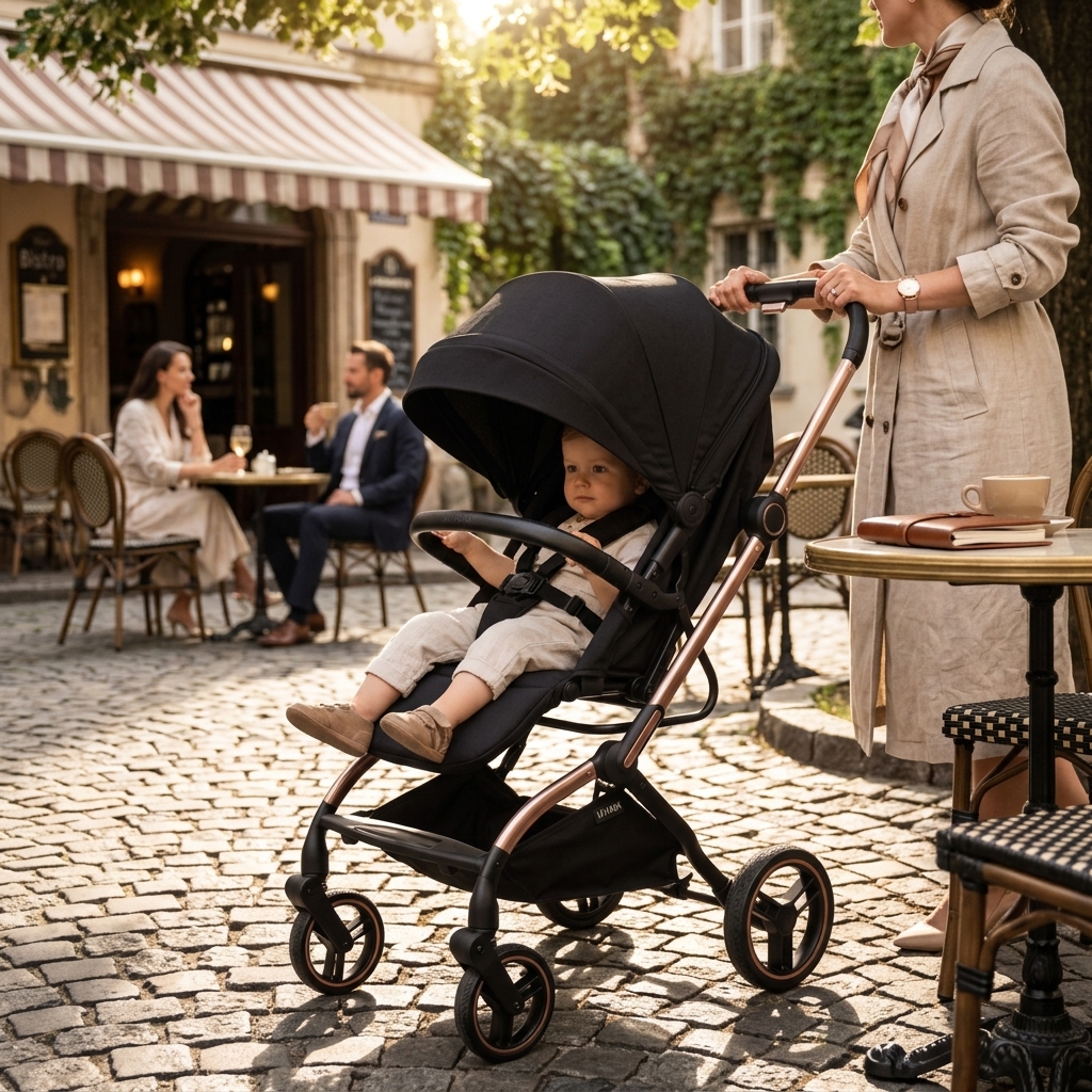 LIVKIN 360 REVERSIBLE STROLLER GK06 BLACK/GOLD