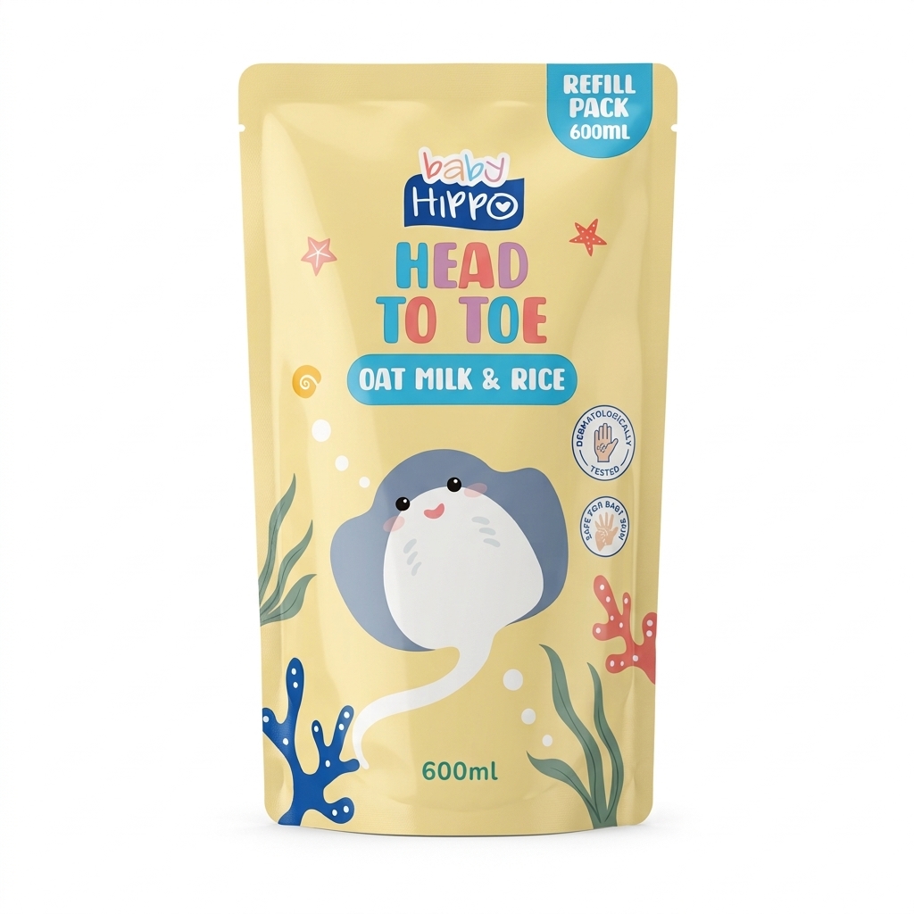 BABY HIPPO HEAD TO TOE 600ML