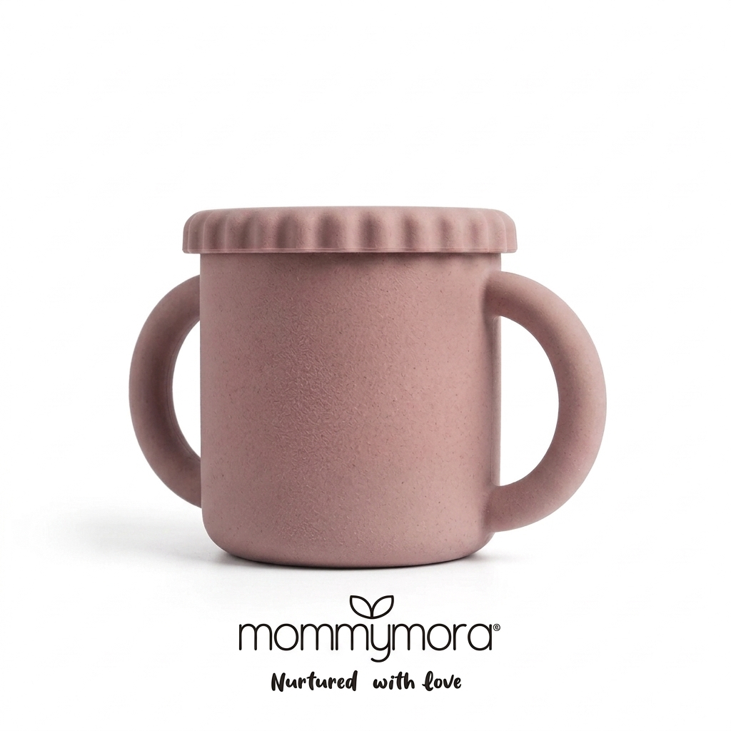 MOMMYMORA SILICONE BABY TRAINING CUP WITH SILICONE STRAW