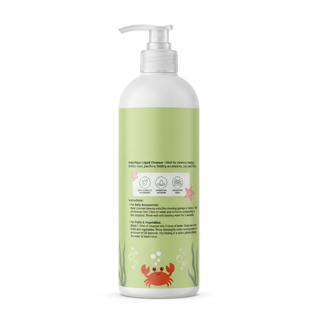 BABY HIPPO LIQUID CLEANSER 750ML