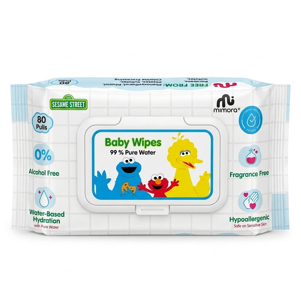 SESAME X MIMORA B.WIPES 30S PURE WATER