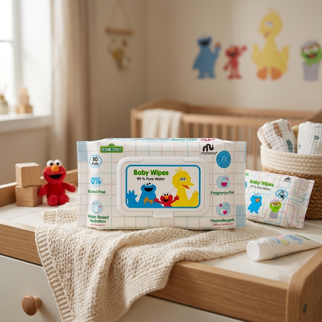 SESAME X MIMORA B.WIPES 30S PURE WATER
