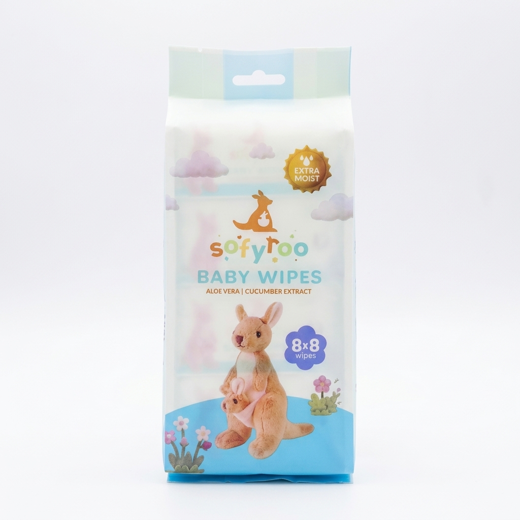 SOFYROO MINI WIPES 8X8S EXTRA MOIST