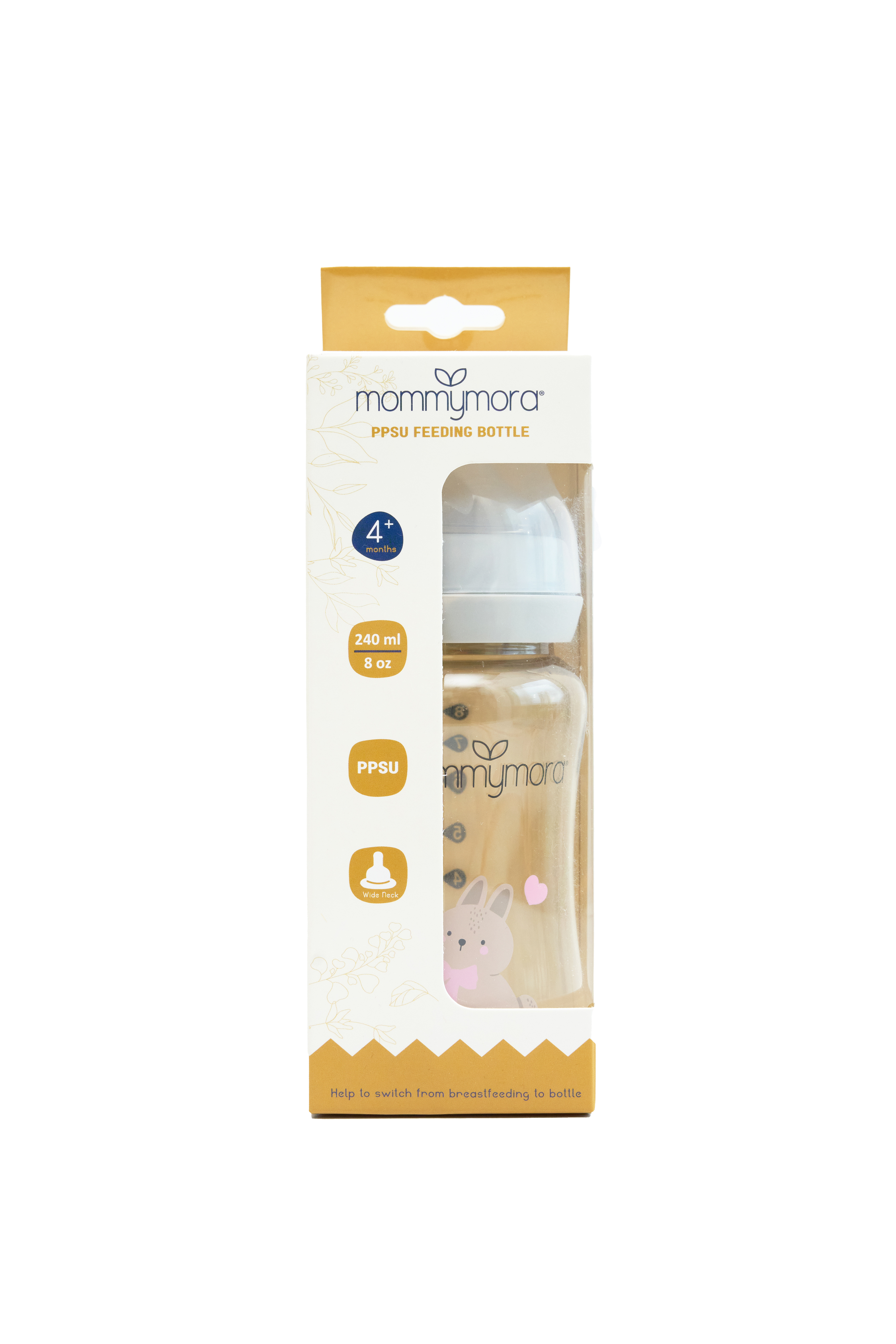 MOMMYMORA PPSU FEEDING BTL 240ML/8OZ