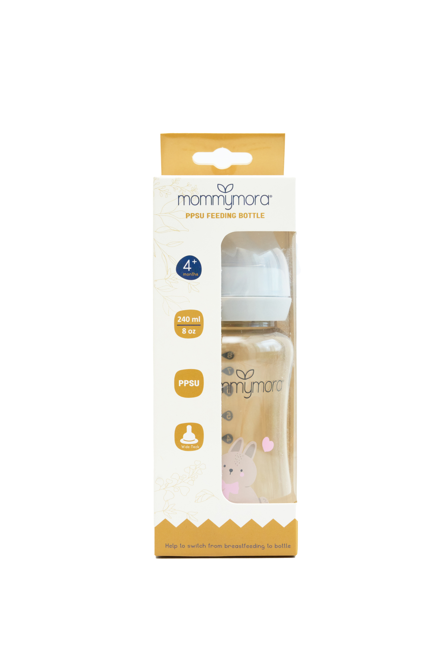 MOMMYMORA PPSU FEEDING BTL 240ML/8OZ
