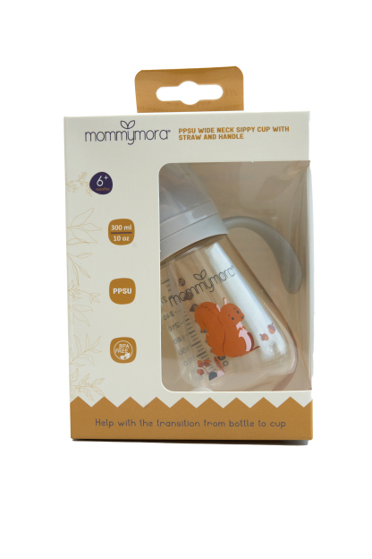 MOMMYMORA PPSU SIPPY CUP 300ML W STRW