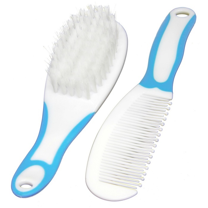 Pureen Soft Rim Brush & Comb (Assorted Colors)