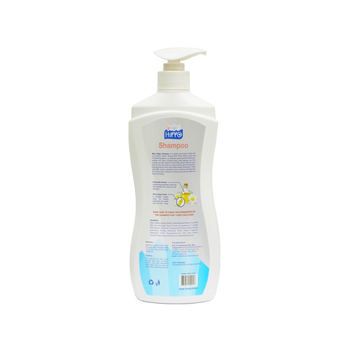 Baby Hippo Baby Shampoo 750ML - Blossom