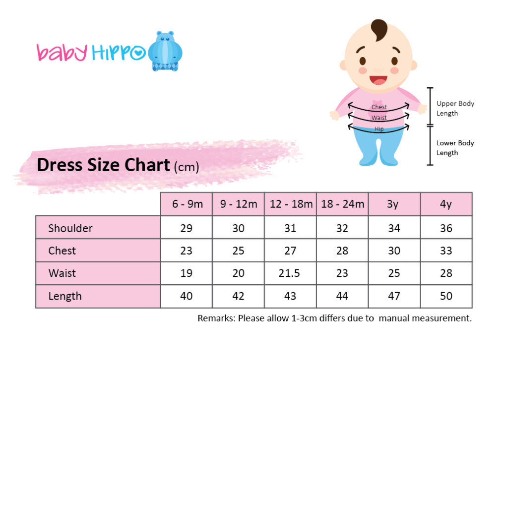 Baby Hippo 3in1 Infant Girl Suitset HFI1222-49005 - Pink