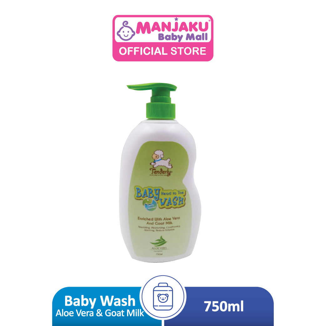 Tenderly Baby Wash Head To Toe - Aloe Vera & Goat Milk (750ml)