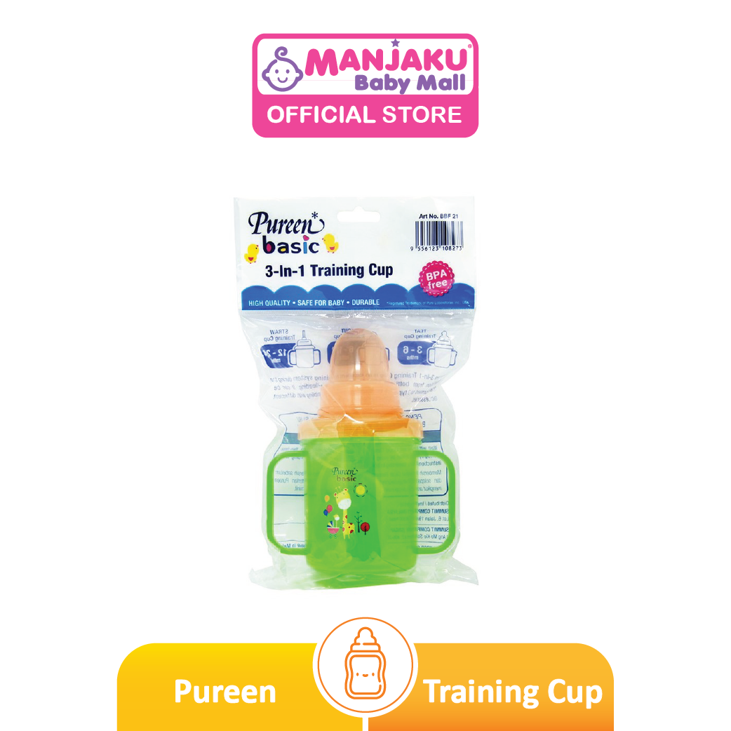 Pureen 3-In-1 Training Cup (Assorted Color)