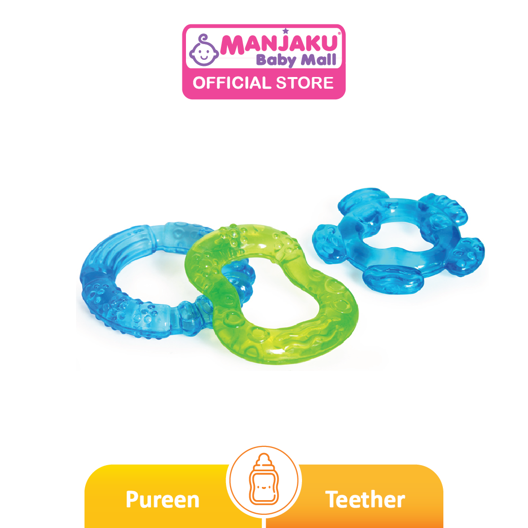 Pureen Colourful Water Filled Teether 3's
